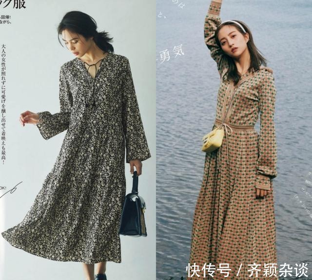 穿搭|秋天“连衣裙”正流行，奔四奔五的女人，用这3种套路更高级