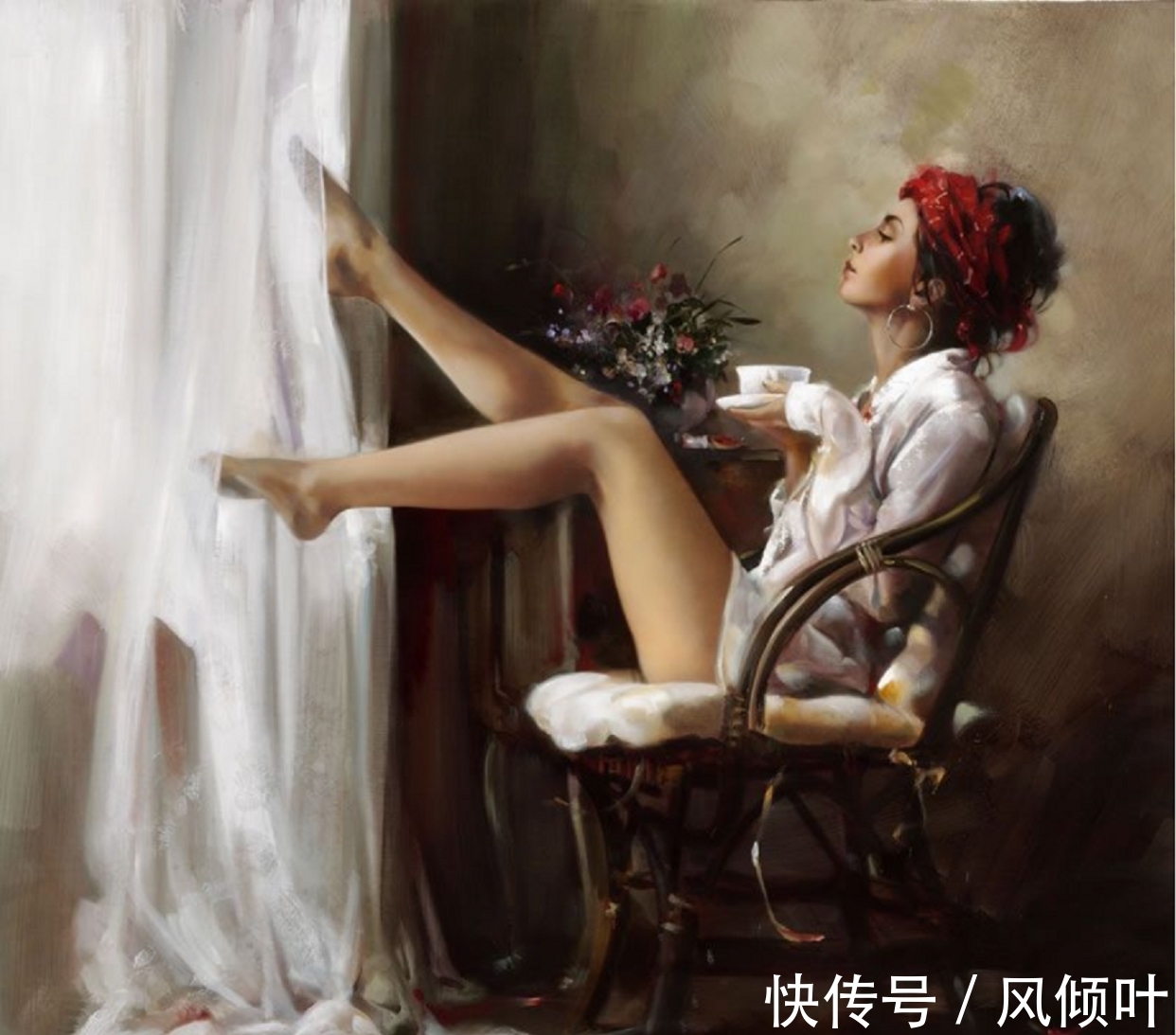 迪·森扎$唯美、舞动的躯体传递着对人性的深刻理解——迪·森扎的油画艺术