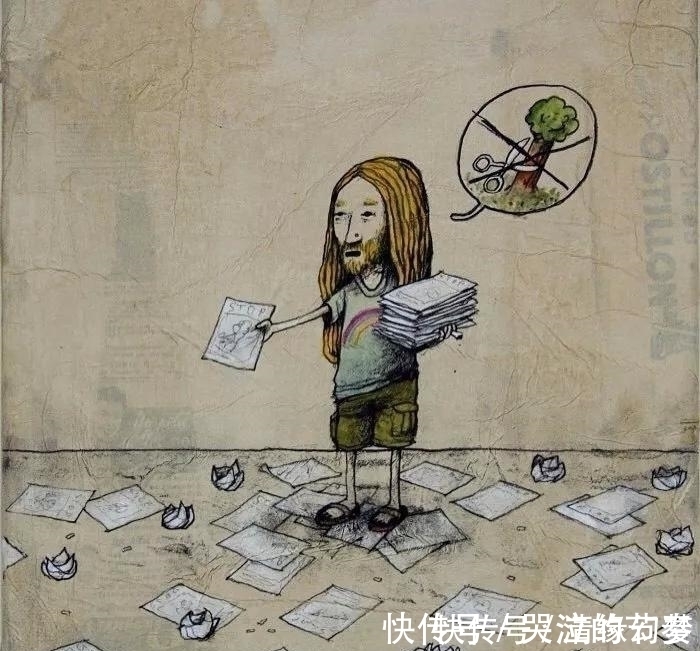 插画&这组内涵插画,刚看第一张笑喷了,看到第三张我就泪奔了