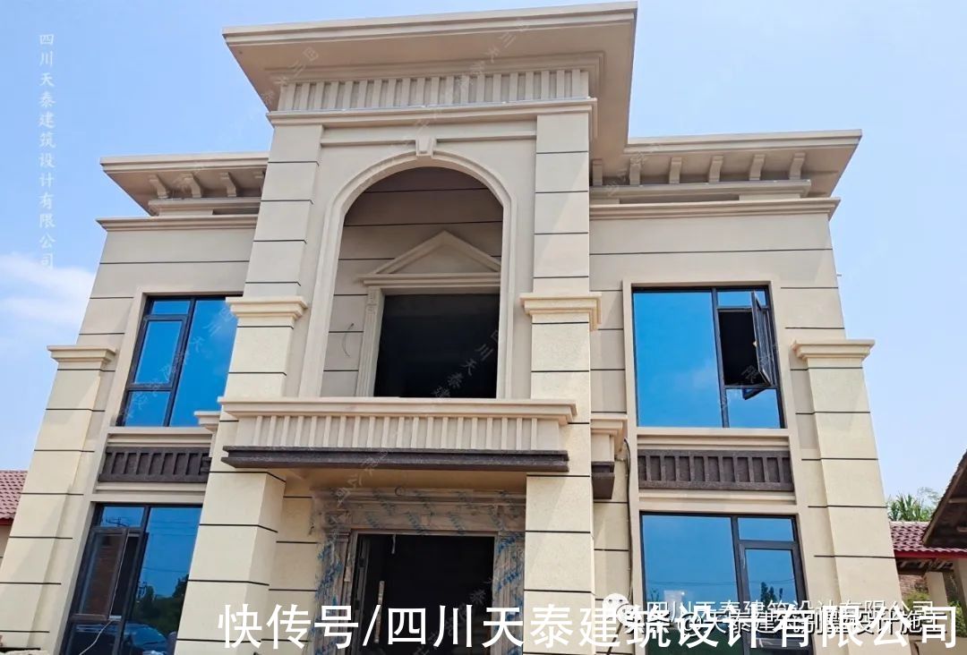 完工|四川自贡三层欧式乡村别墅完工实景 农村别墅自建房 自贡施工队