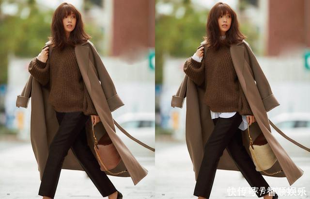 同色系+一点白,是冬天很时髦有品的一组配色公式