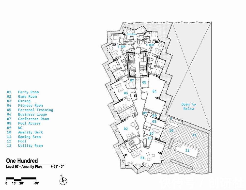 h“海参”公寓楼:国王林荫大道100号/Studio Gang