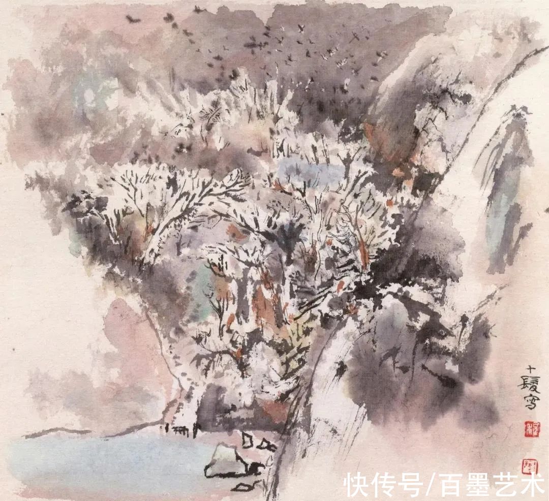 汪大文|程十发送女弟子四组册页,隐藏了四十年的精彩