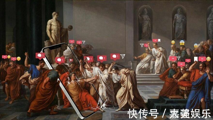 wada#古典油画里加了一个智能手机:几百年的代沟一下子消失了……