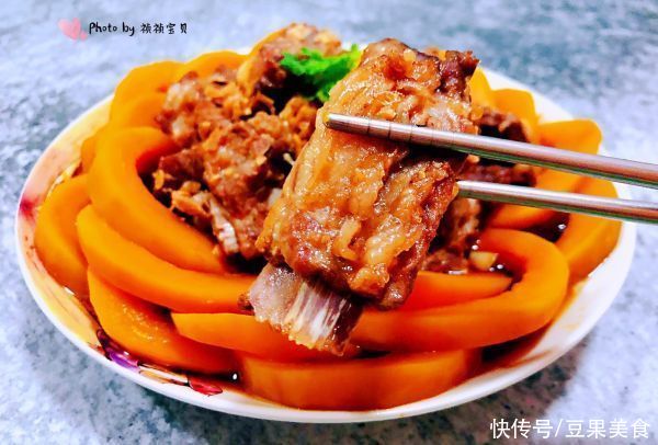 #元宵节美食大赏#排骨蒸南瓜