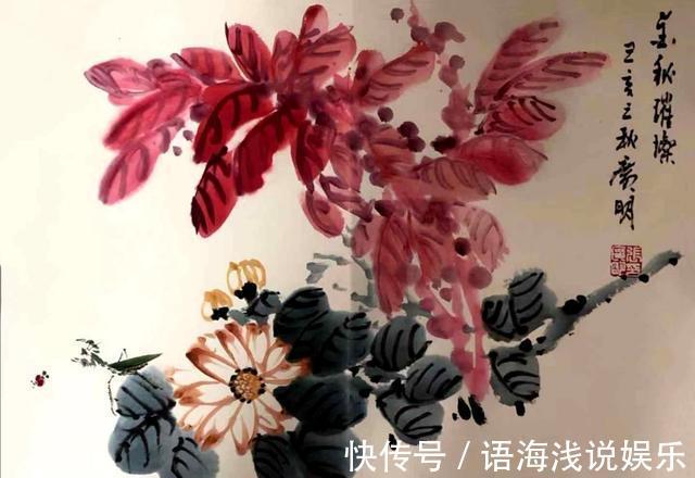 水墨画作#走进张广明先生的水墨画作,赏一场人间春色,盼一季硕果累累