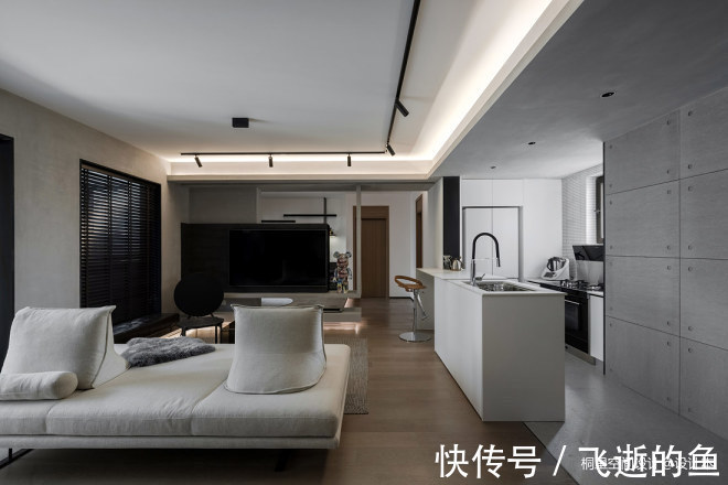 客厅|摩登玩味-新青年的现代酷宅