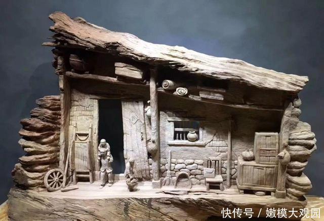 木工技巧究竟有多强?牛人在上方直接雕刻,成品拿去拍卖没点问题