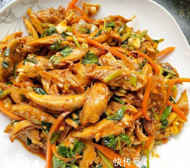 鸡腿|凉拌鸡丝,香辣开胃,美味又简单!