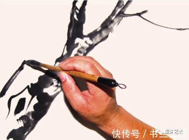 垂枝!图文教程:轻松学画写意木本花卉枝干