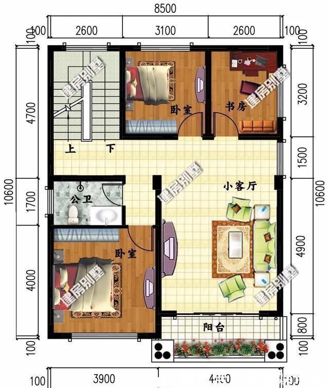 户型|30万盖一栋小别墅在老家，这两个户型真不错，漂亮又大气