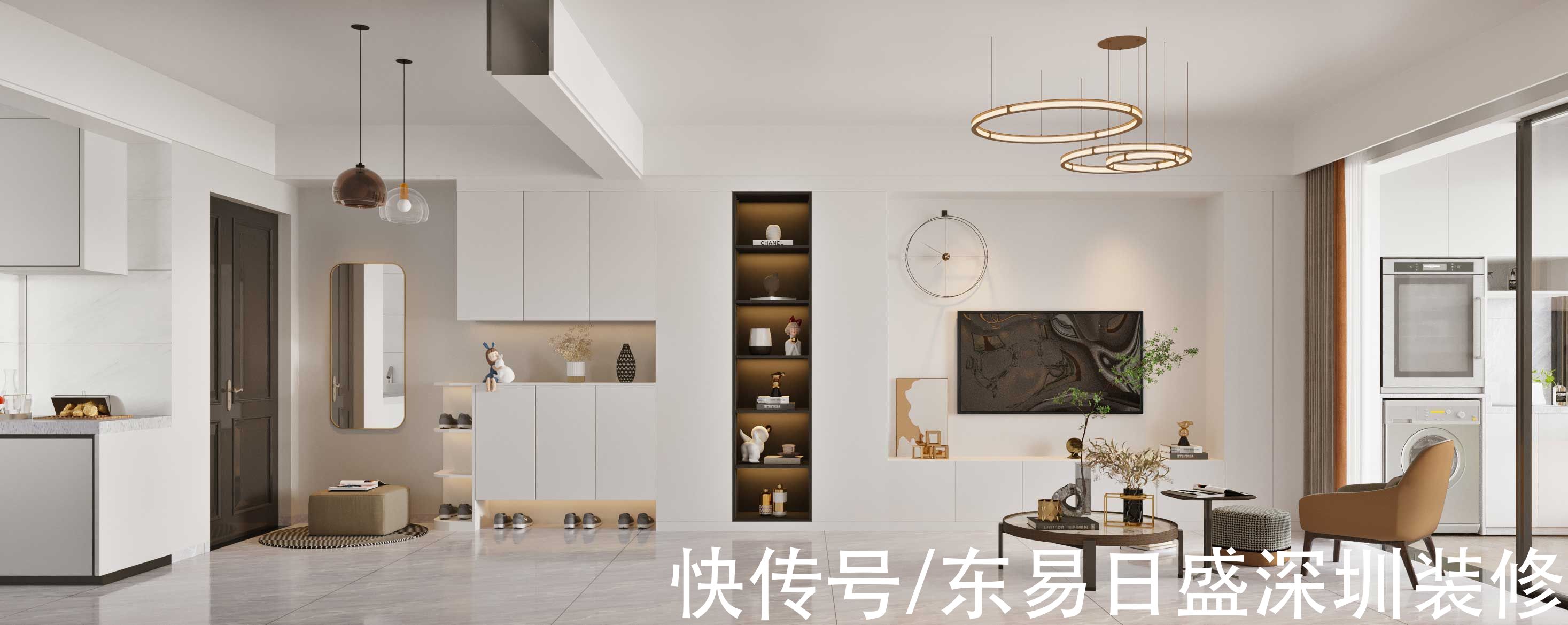 装修|深圳装修：93㎡桃源村现代轻奢风，定制三居室的专属快乐
