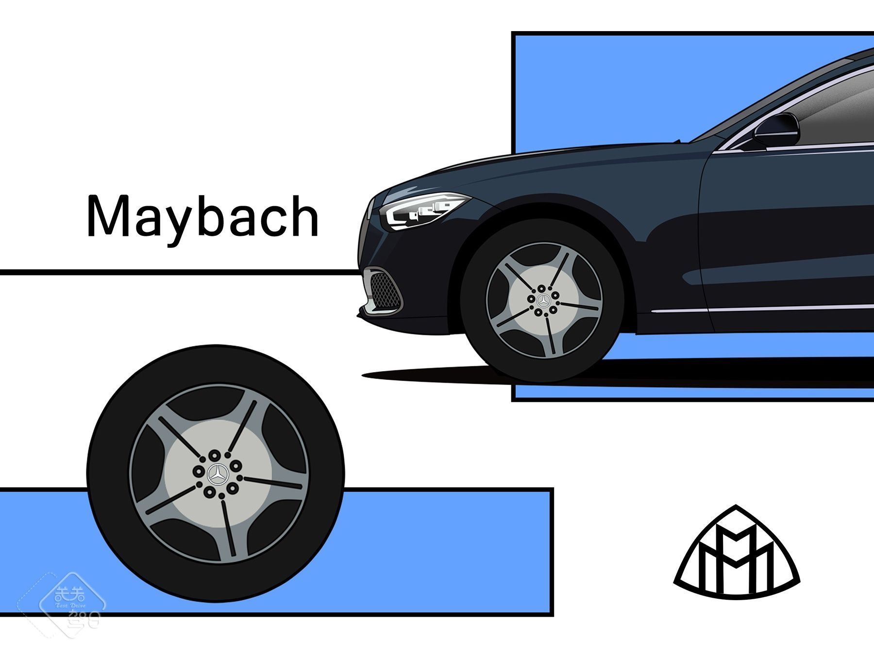 头等舱|关关驾日漫画日记 奔驰迈巴赫S480,150万的陆地奢华头等舱