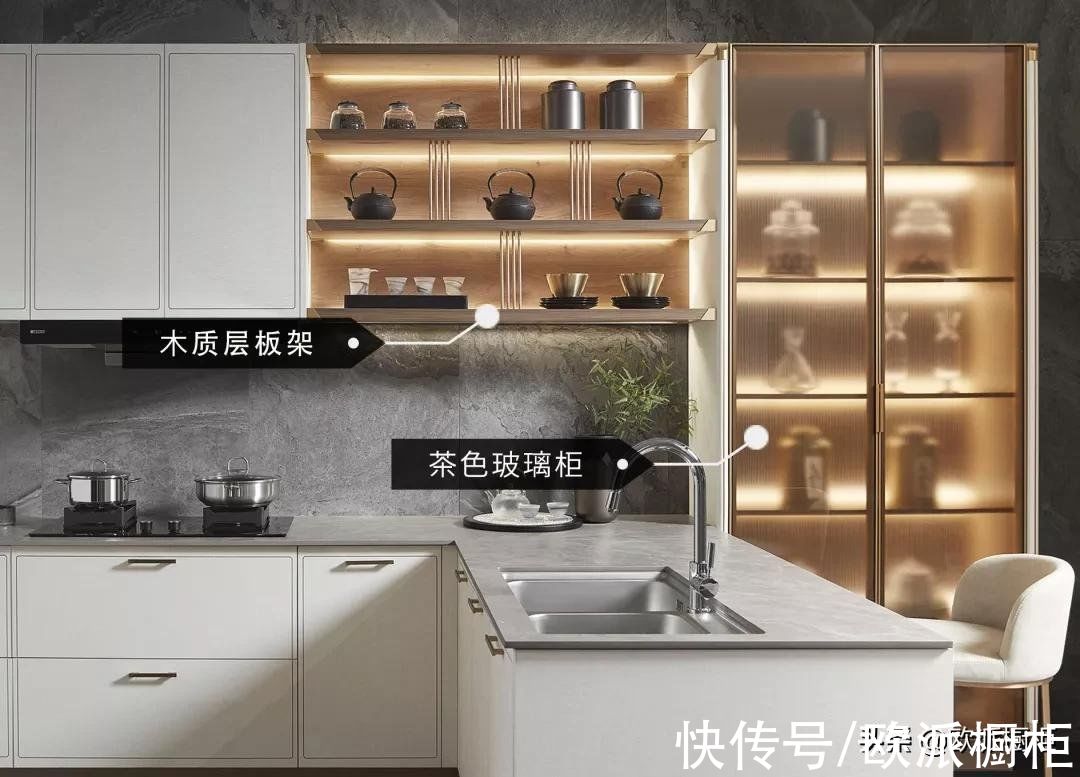 欧派|太会装了!这3套干净大方的欧派原木风橱柜,分分钟刷爆朋友圈