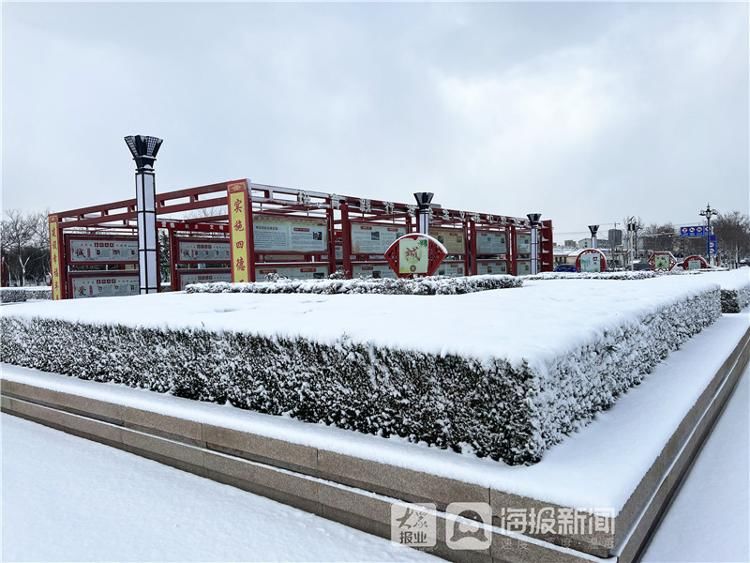 烟台市牟平区沁水河公园雪景美如画|图集| 牟平区