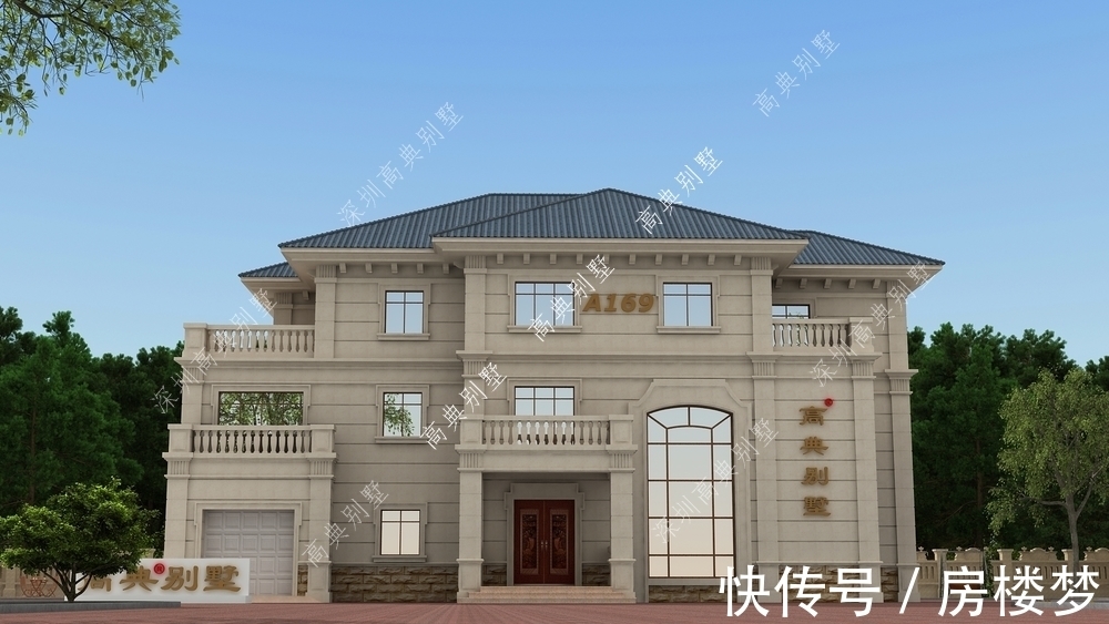 欧式|这款欧式农村别墅,外观真是越看越喜欢,越看越想看。