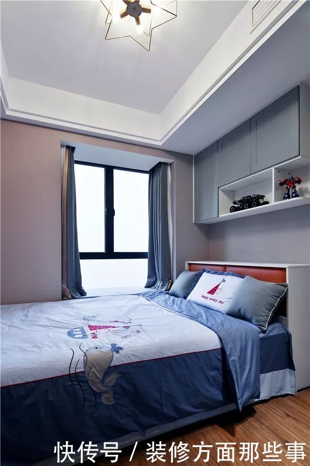 卧室|122平空间铺垫现代基调,一点摩登,一点不拘