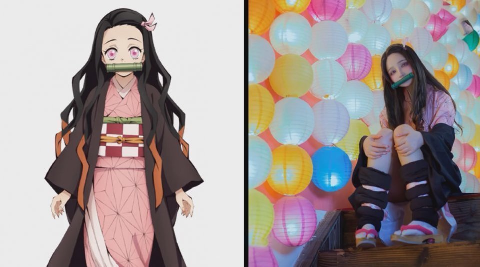 炭治郎|鬼灭之刃COS:祢豆子惹人怜爱,伊之助肌肉感十足,漫迷们裂开了