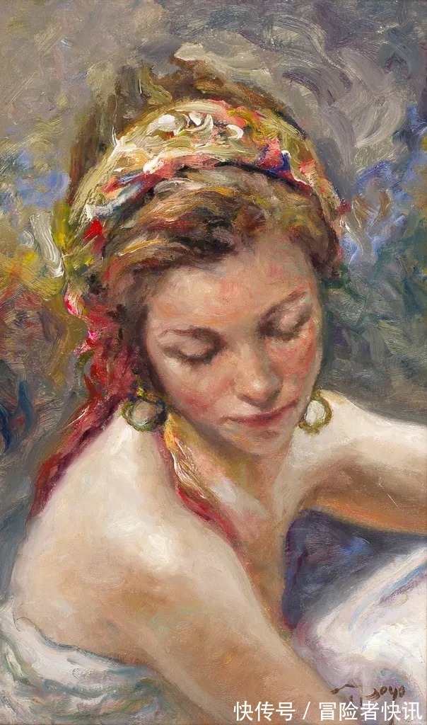 罗约@独特的艺术天赋,对色彩和纹理的戏剧性使用!