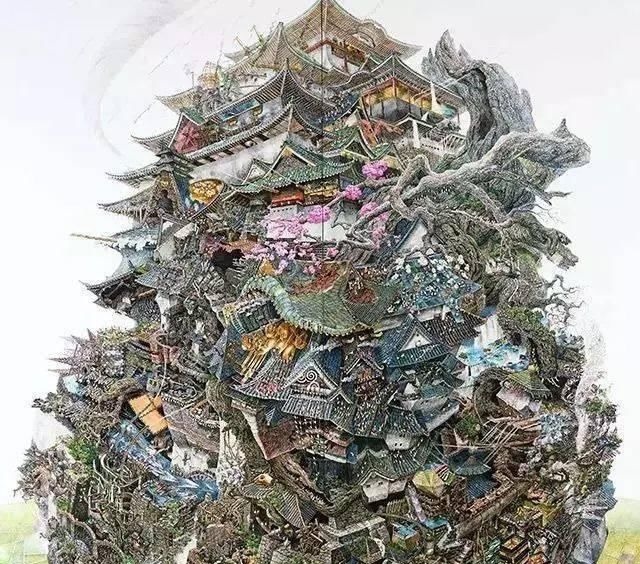 幅画!一幅画画了3年,细到要用放大镜,他把钢笔画玩到了极致