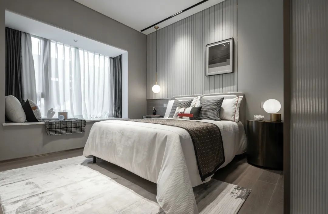 装饰画|100㎡现代轻奢,清淡优雅高级灰,时尚精致好舒适