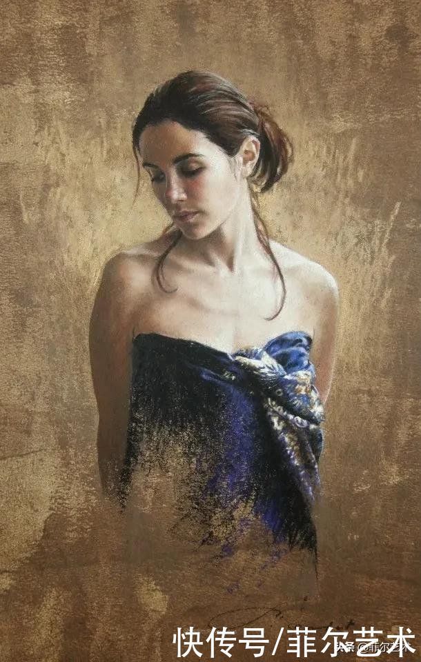 艺术学院$法国女粉彩大师,描绘的女性之美,细腻柔和