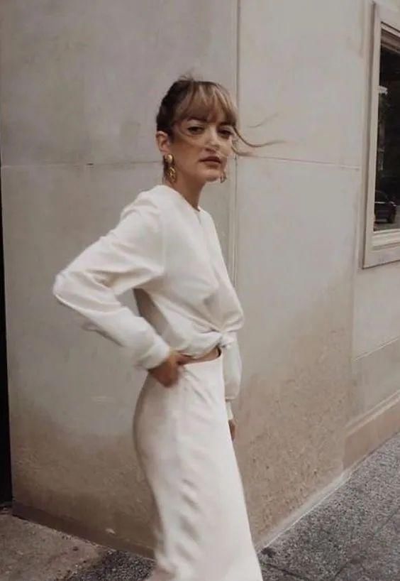 春夏白色系穿搭高级又好看,让你清凉一夏