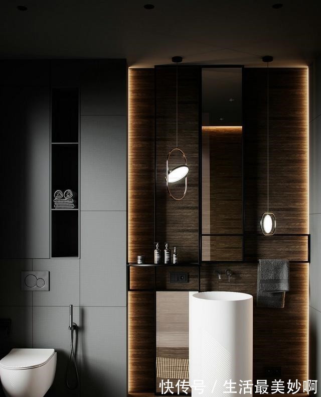 背景墙|工业风格的复式大宅，高级又有质感，健身房很帅气！