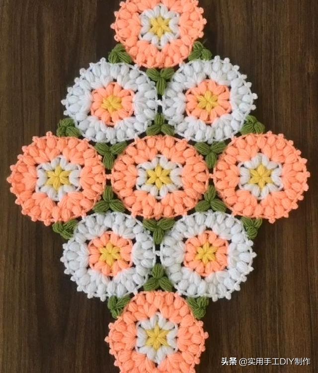新手#「针织作品」32款只用到一种针法织出来的美垫子,新手留存备用
