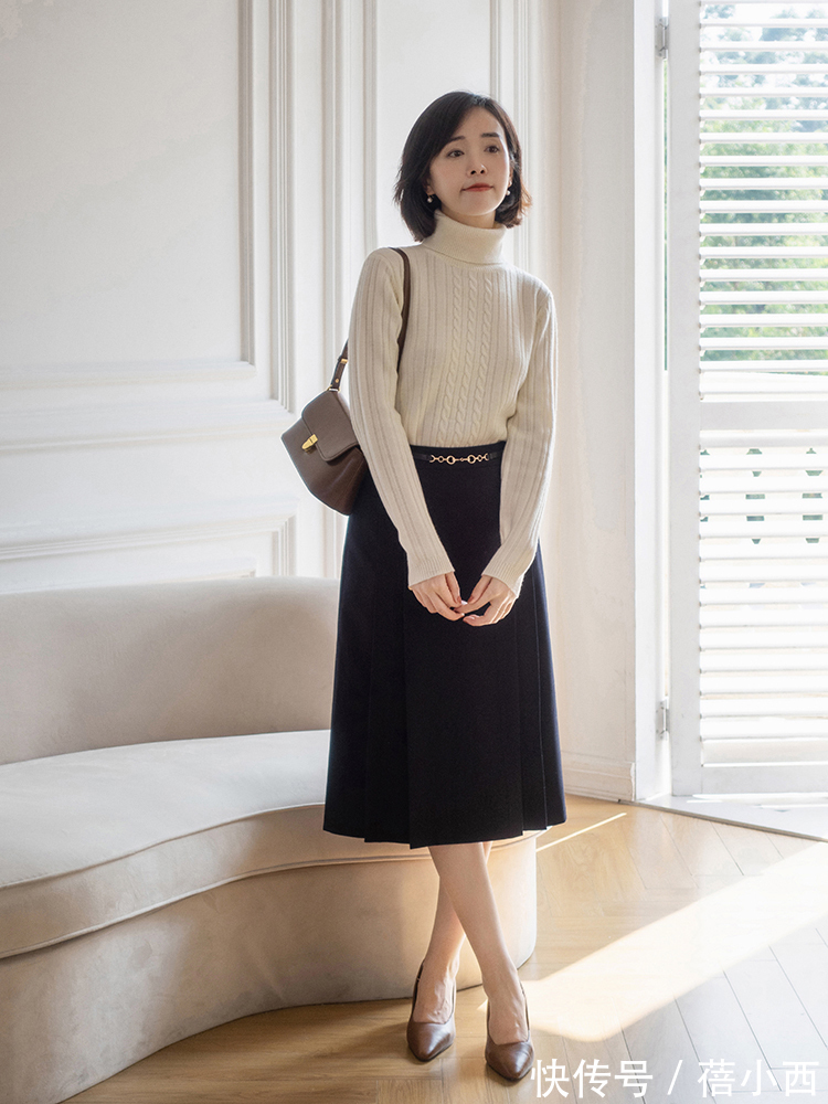 包臀裙|奔四奔五的女性建议多穿毛衣,不用贵但要会搭配,优雅感信手拈来