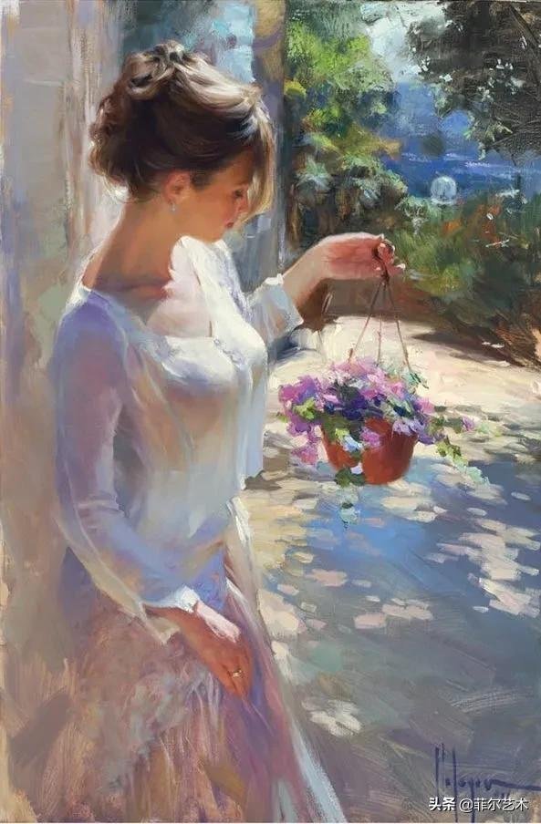 哈巴罗夫斯克&犹如花朵绽放,美得让人难忘~俄罗斯画家人物油画作品欣赏