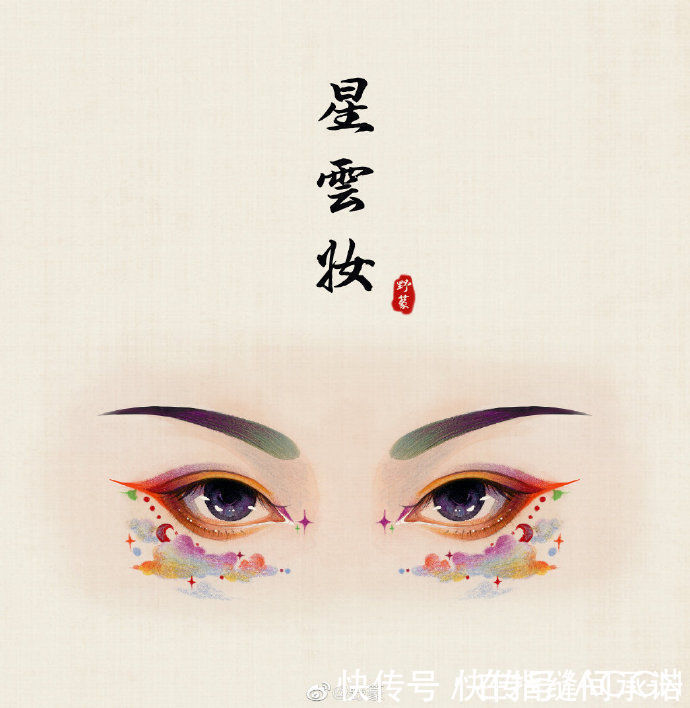 冰雪女王|画师大佬分享古风眼妆，每一个都好好看，原来还有这么多叫法