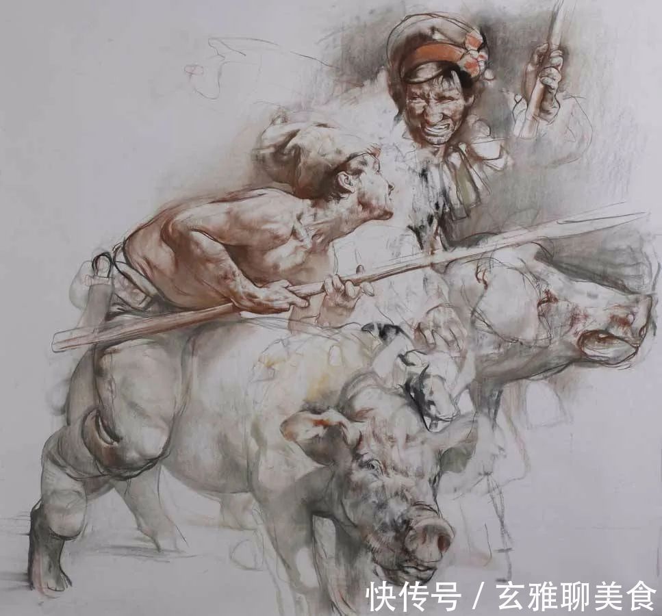 尼古拉&俄罗斯绘画大师级的素描和油画，恰到好处的美