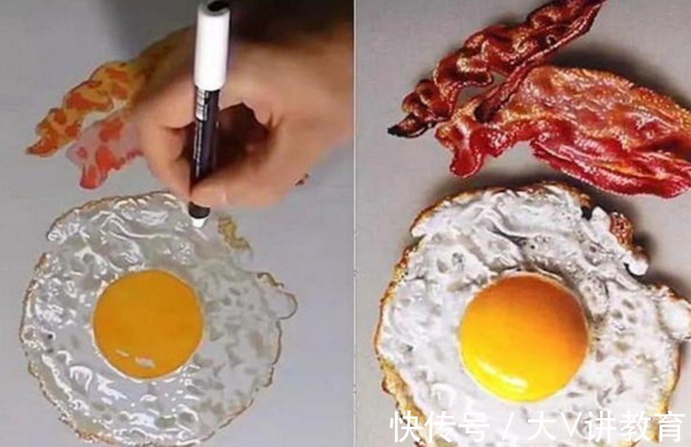 学生#有种“以假乱真”叫美术生,画工堪比神笔马良,老师都难以分辨