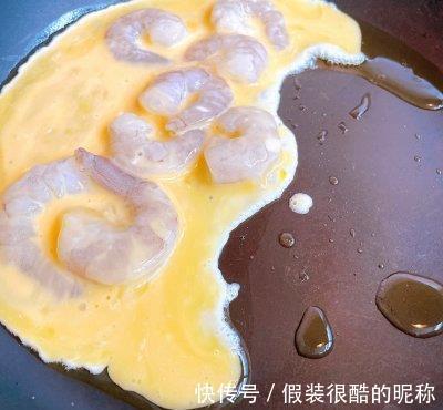 奶油|虾仁厚蛋开放三明治