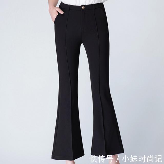喇叭裤 不要穿老套的运动装了,现在潮女都穿这样的时尚女装,超百搭