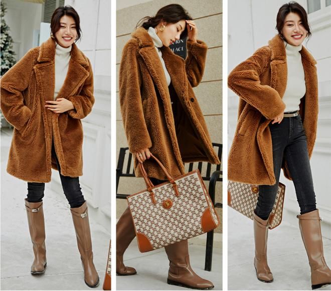 时尚保暖的Teddy外套，才是寒冬的正确打开方式，时髦高级又优雅