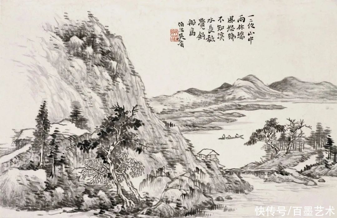 花卉|清末他被时人称之为“江南第一山水画家”