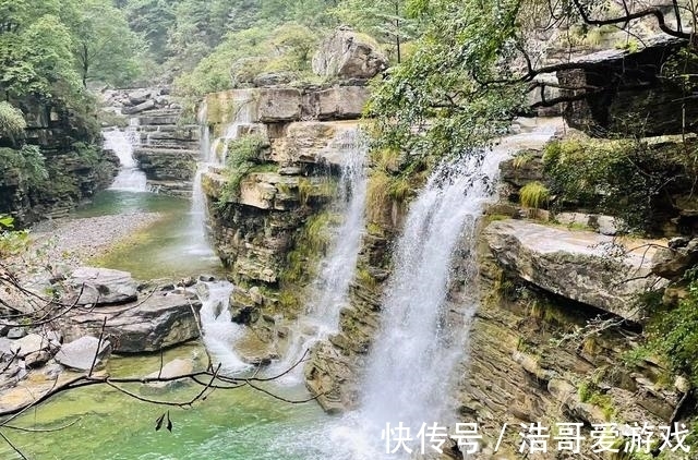 天河瀑布|郑州驴友团徒步南太行抱犊村，穿越太行天瀑群