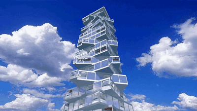 迪拜晾衣架楼火了，建成后将成为有史以来最大的艺术品