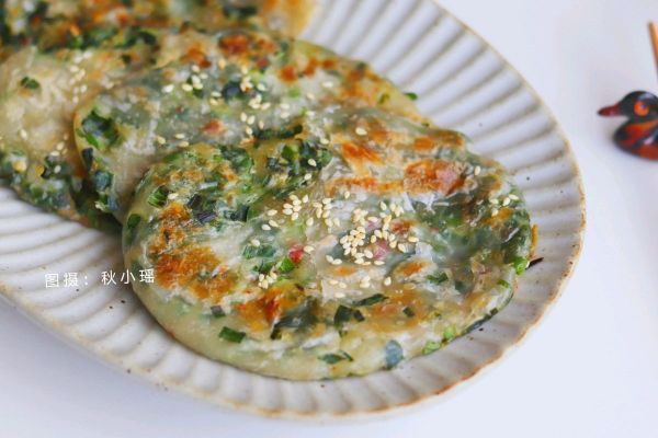 手抓饼|韭菜虾米薄饼