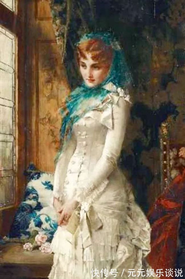 德国$德国画家康拉德笔下 细腻的年轻漂亮女子,真心的美!