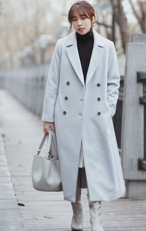 长筒靴 入冬不要乱穿了!大衣+长筒靴才惊艳!小个子也能hold住