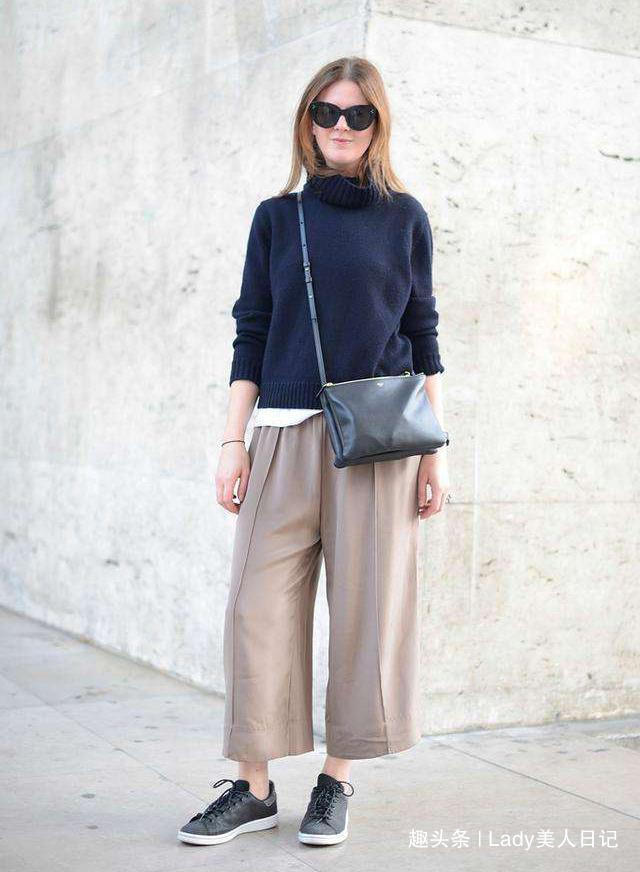 毛衣 阔腿裤搭配上衣怎么出彩配大衣气质出众，配羽绒服秒变小甜美