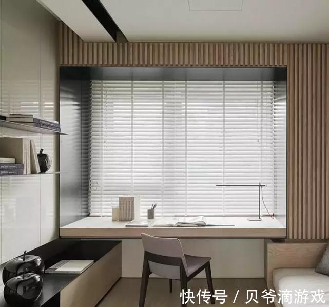 飘窗|不用专门预留书房了,这种卧室书房一体的设计最实用!