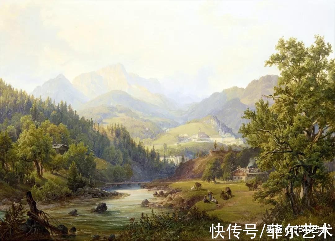 艺术家$高山风景~奥地利艺术家安东·希弗风景油画(高清)作品欣赏