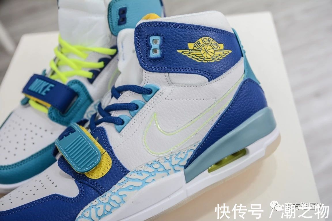 r?活力十足,Air Jordan Legacy 312 冰蓝鸳鸯配色,潮人必备