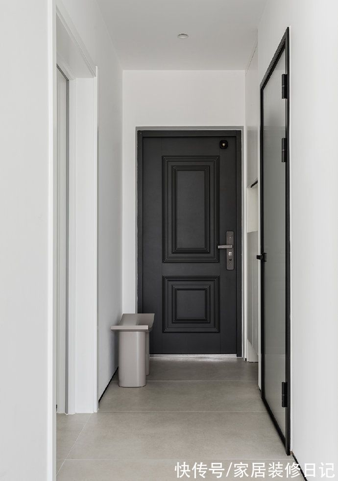 厨房|81㎡极简风的家,全屋白墙+平吊无主灯设计,干净纯粹透着高级感