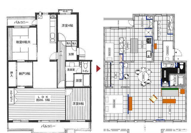 白墙|中古家具的绝佳背景，是全屋大白墙