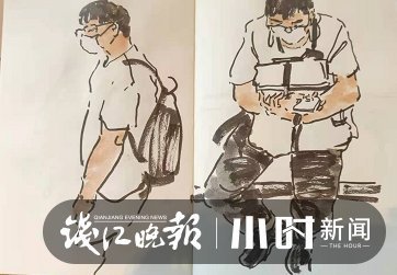 潘天寿&3年画了12000多幅!地铁早晚高峰上,他画了这些偶遇的人